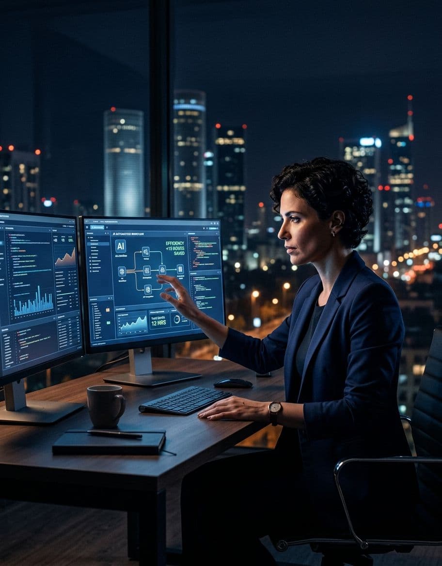 אוטומציה עם AI: ככה בניתי workflow שחוסך לי 12 שעות בשבוע