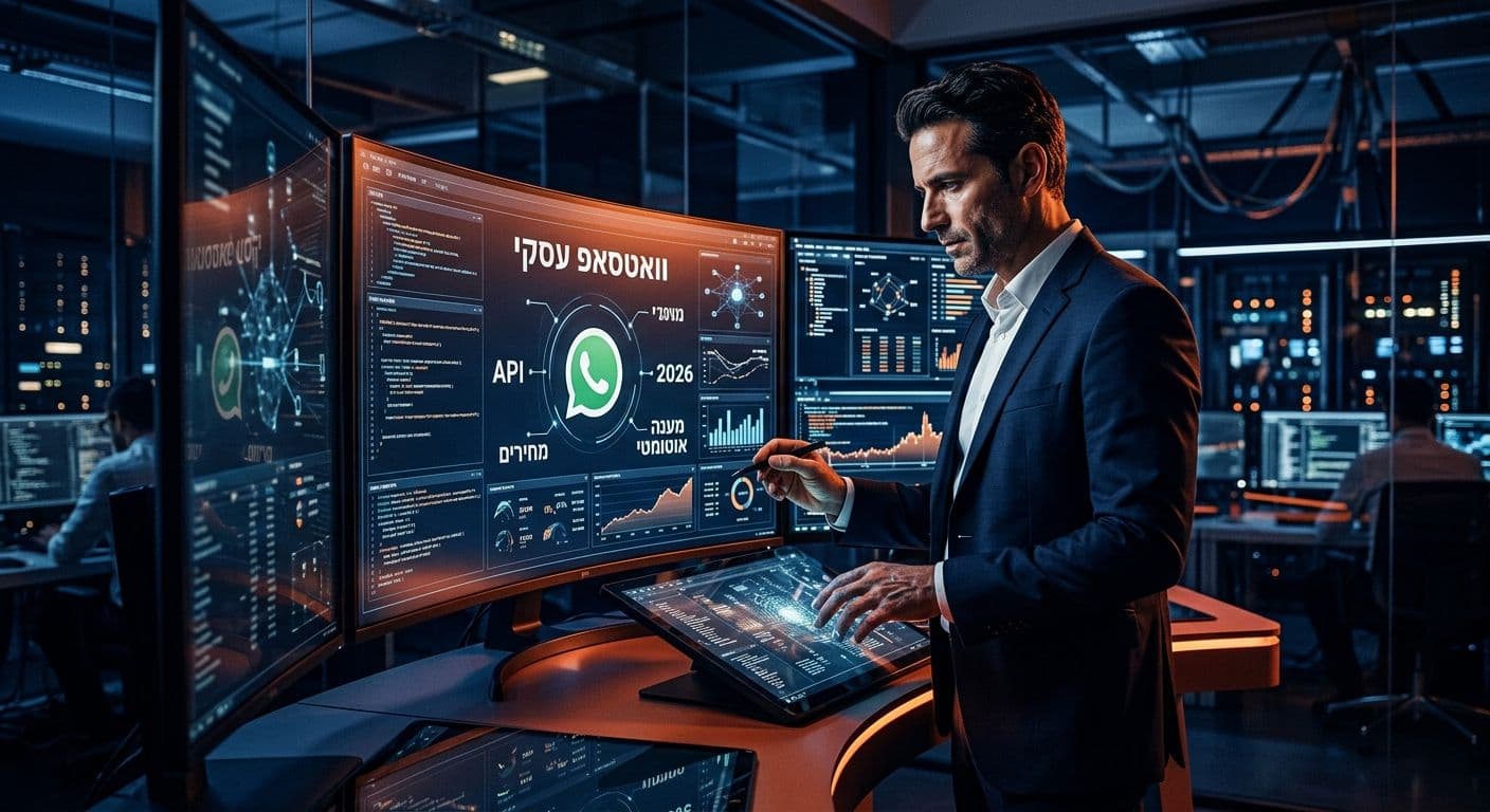 וואטסאפ עסקי 2026: מחירים, API ומענה אוטומטי